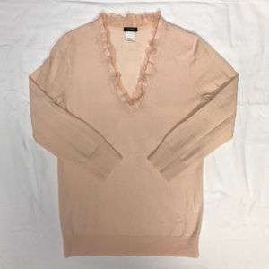 J. Crew sweater with beautiful neckline detail